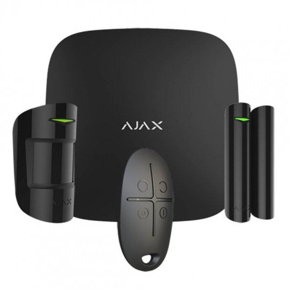 Ajax Hubkit Kablosuz Alarm Seti  StarterKitHub Siyah