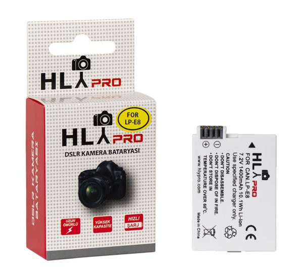 Hlypro Canon 600D için LP-E8 Batarya
