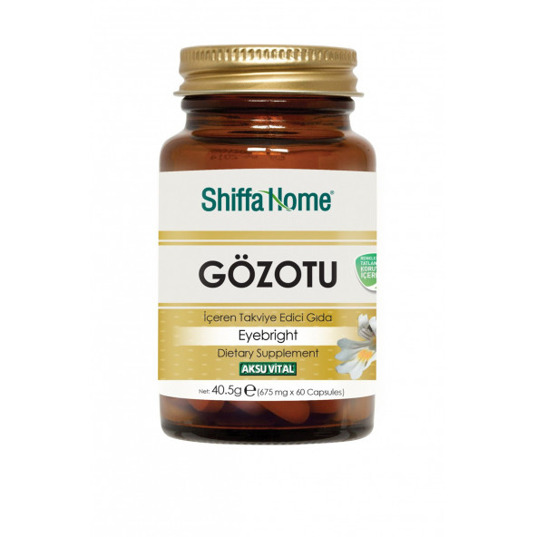 Aksu Vital Gözotu Kapsül Shiffa Home Göz otu Kapsülü 675 Mg x 60 Kapsül