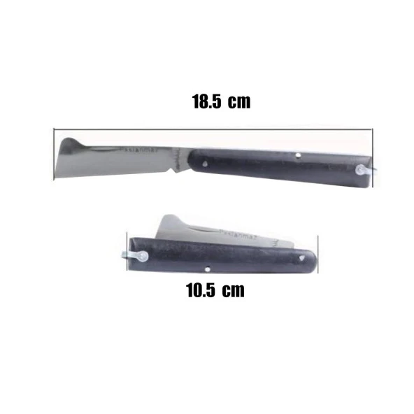 Denizli Aşı Bıçağı Bağ Bıçağı Çakısı Dövme Çelik Bıçak 18.5 cm - 4