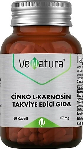 Venatura Çinko L-Karnosin 60 Kapsül ürün görseli
