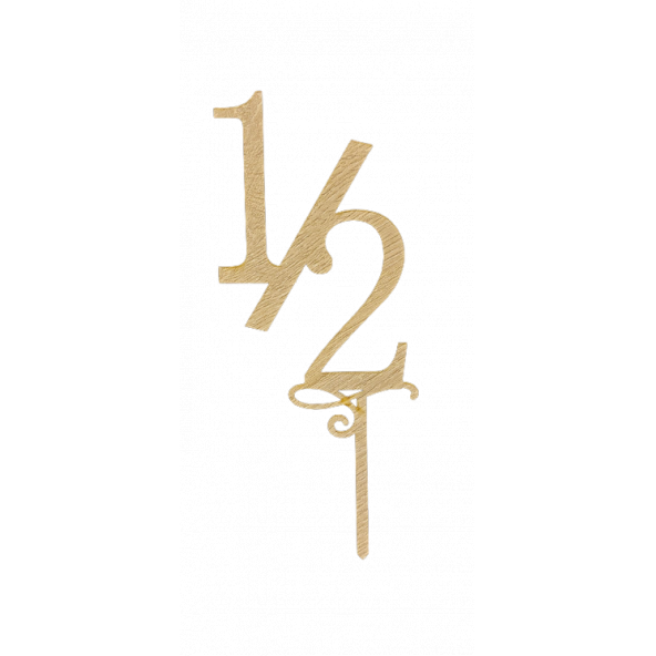 AHŞAP ÇUBUKLU PASTA SÜSÜ YARIM YAŞ - 2