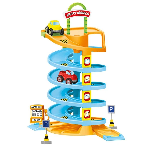 Dolu 5153 Spiralli Garaj  Oyuncak Yarış Yol Pisti Seti ürün görseli 1