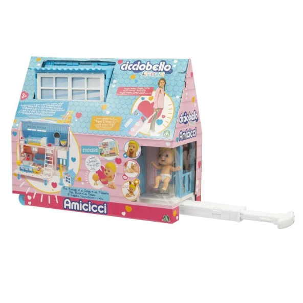 Cicciobello Amiccici 2 Katlı Aksesuarlı Ev Oyun Set - 6