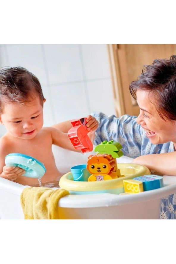 LEGO 10966 ® Duplo® Banyo Zamanı Eğlencesi: Yüzen Hayvan Adası, 20 Parça, +1,5 Yaş - 6