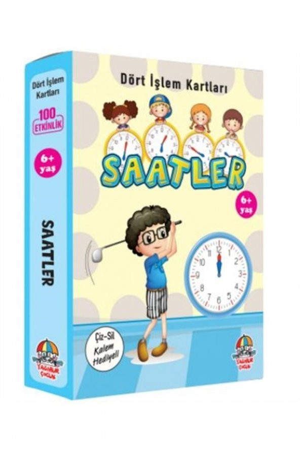 6+ Yaş Saatler - Dört Işlem Kartları