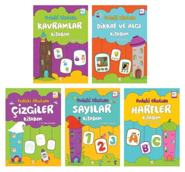 Kukla Evdeki Okulum Okul Öncesi Eğitim Seti 5  Kitap