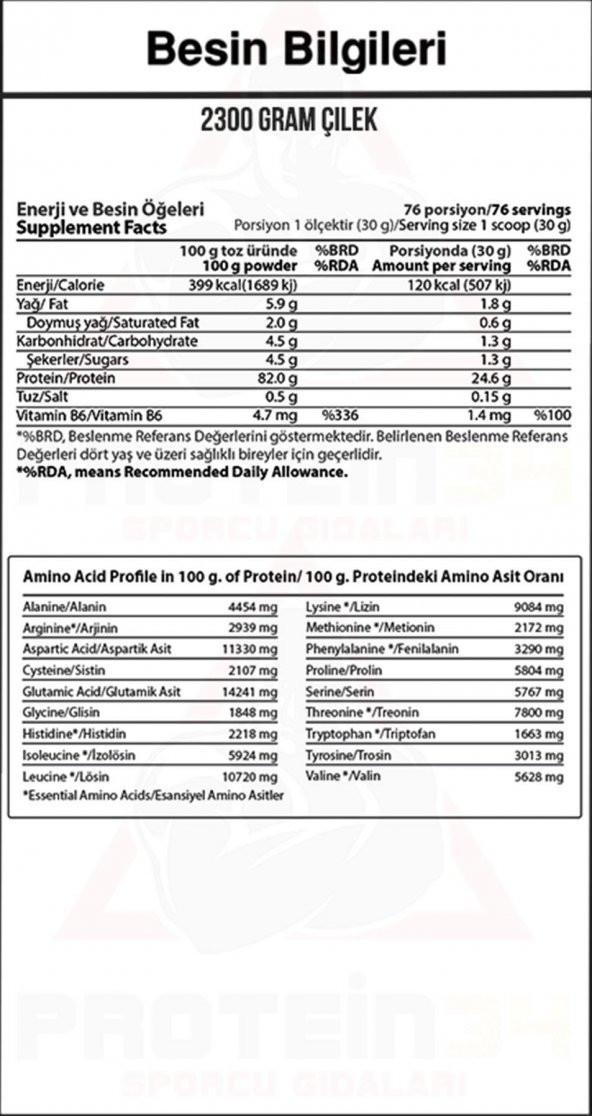 Hardline Whey 3 Matrix Protein Tozu 2300 Gr 76 Porsiyon Çilekli - 2