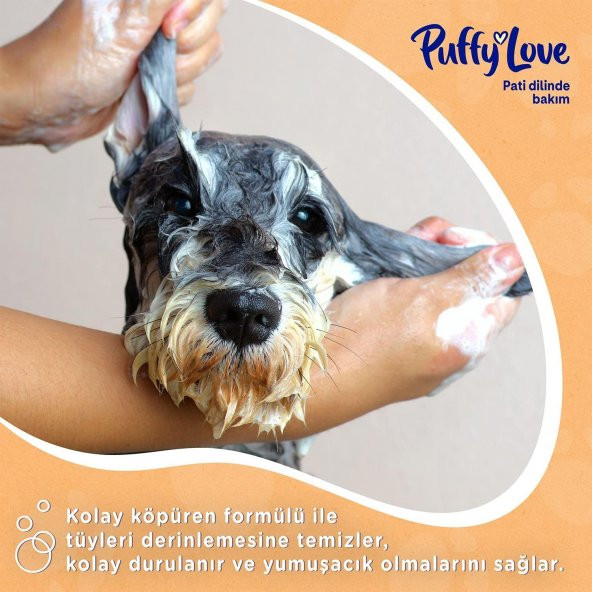Puffy Love Ağırlaştırmayan Ekstra Yumuşaklık Sağlayan Uzun Tüylü Köpek Şampuanı 370 Ml (2 ADET) - 5