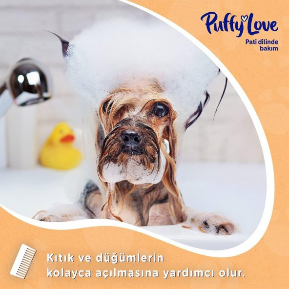 Puffy Love Ağırlaştırmayan Ekstra Yumuşaklık Sağlayan Uzun Tüylü Köpek Şampuanı 370 Ml (2 ADET) - 6