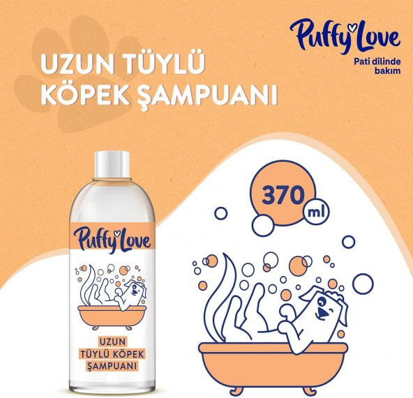 Puffy Love Ağırlaştırmayan Ekstra Yumuşaklık Sağlayan Uzun Tüylü Köpek Şampuanı 370 Ml (2 ADET) - 8
