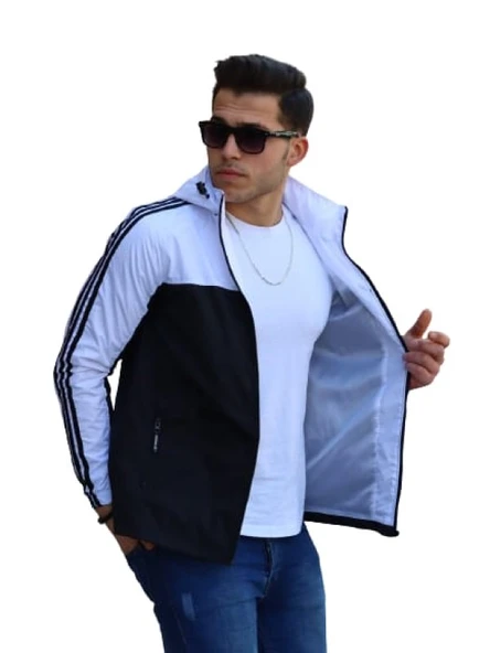 Adidas Erkek The Run Kapüşonlu Yağmurluk A-02074 - 10