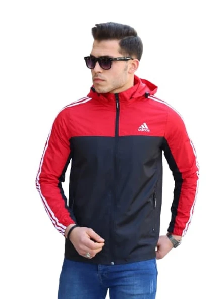 Adidas Erkek The Run Kapüşonlu Yağmurluk A-02074 - 8
