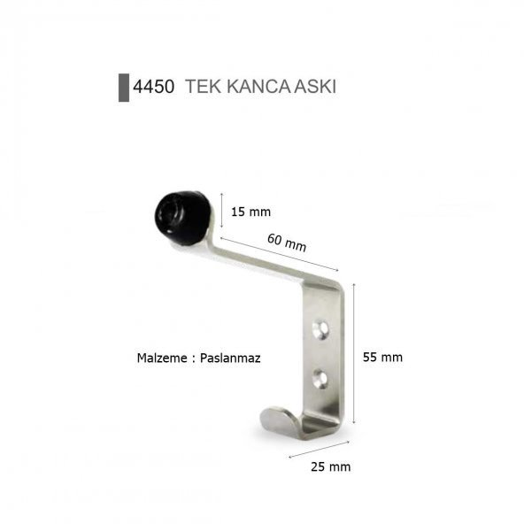 Islak Hacim Kompakt Wc Kabin Paslanmaz Stoperli Kanca Askı - 2