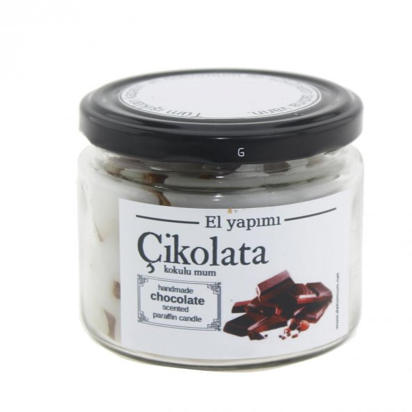 Mum Çikolata Kokulu 400gr Cam Kavanozda - 4