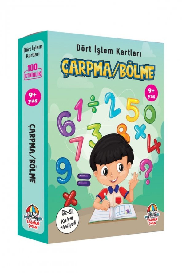 9+ Yaş Dört Işlem Kartları Çarpma/bölme - 1