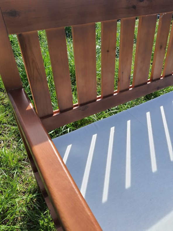 LÜKS İÇVE DIŞ MEKAN CİLALI SEDİR KOLTUK GENİŞ RAHAT 140 CM - 4