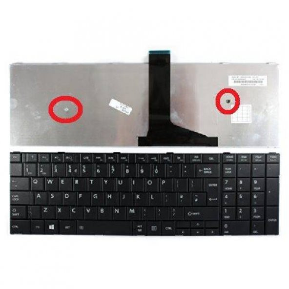 Toshiba C55-A5243NR, C55-A5249, C55-A5281 Notebook Klavyesi (Siyah TR)