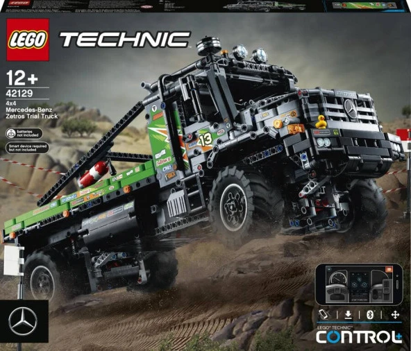 LEGO-42129 Technic Uygulama Kumandalı 4x4 Mercedes-Benz Zetros Kamyon