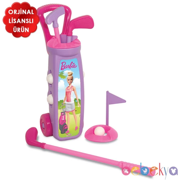 Orjinal Barbie Lisanslı Oyuncak Golf Arabası Oyun Seti