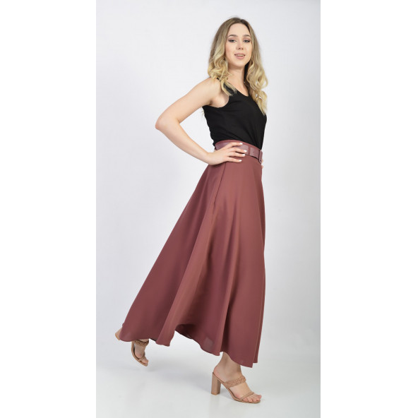 SORALLİNE BAYAN KLOŞ ETEK 779 ETAMİN DESEN GÜL - 2