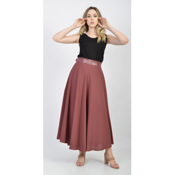 SORALLİNE BAYAN KLOŞ ETEK 779 ETAMİN DESEN GÜL - 3