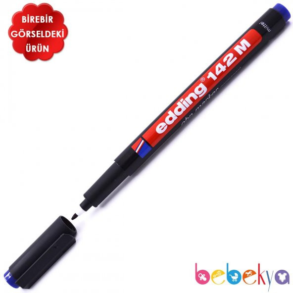 Edding Asetat Kalemi Silinmez Tahta Kalemi Permanent Marker MAVİ 142M
