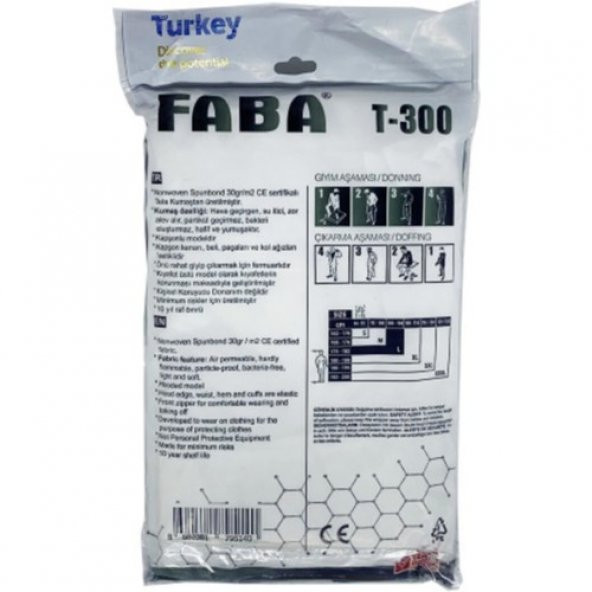 Faba T-300 Tek Kullanımlık Tulum - 2