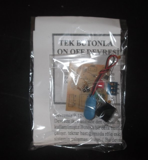 Tek Butonla On Off Devresi - Monteli - Resim 3