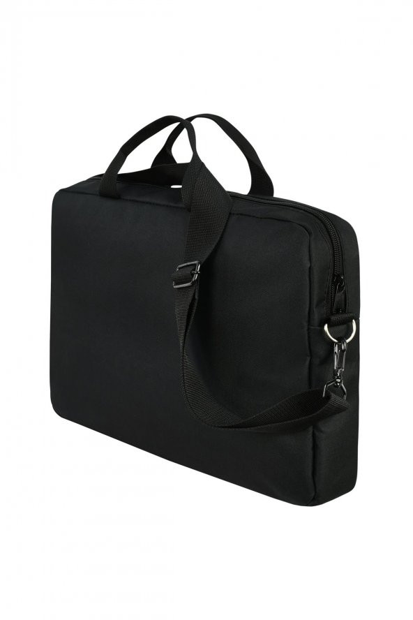 15.4 İnç Lüks Güçlendirilmiş Laptop Dizüstü Bilgisayar Çantası Siyah - 2