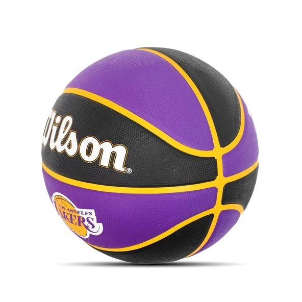 Wilson NBA Team Tribute LA Lakers Basket Topu - 6