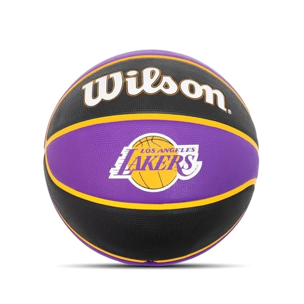 Wilson NBA Team Tribute LA Lakers Basket Topu - 5