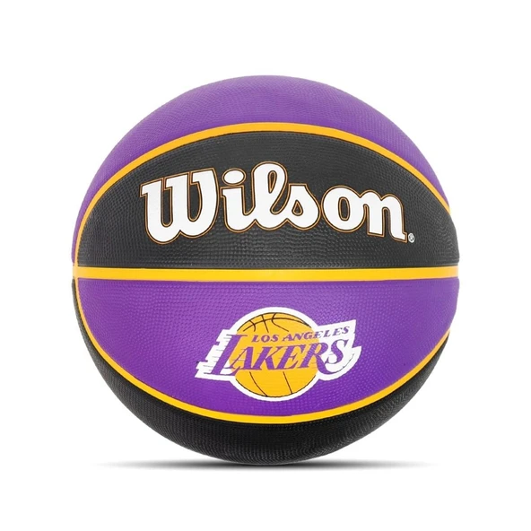 Wilson NBA Team Tribute LA Lakers Basket Topu - 3