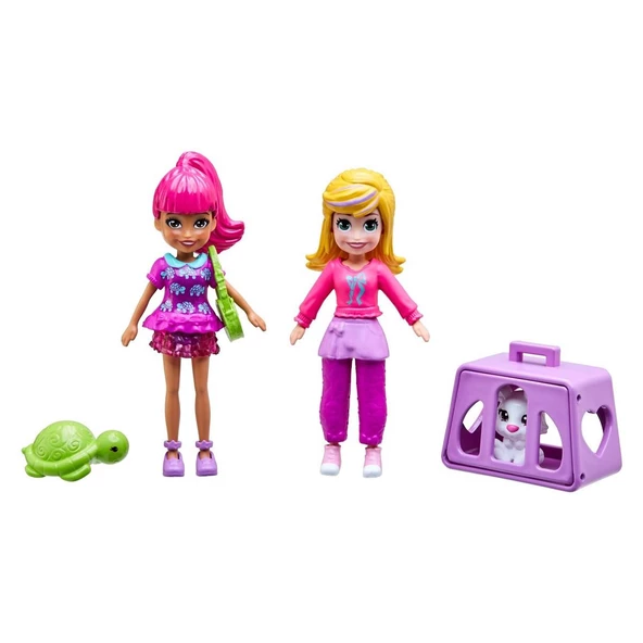 Orjinal Polly Pocket Hayvanlar Moda Seti Animals Fashion Pack HDW53 GGJ48 - Resim 3
