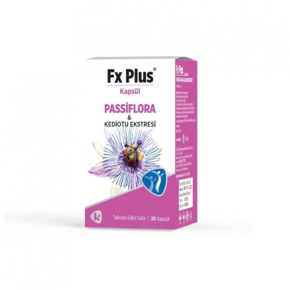 Fx Plus Passiflora & Valerain 30 Kapsül