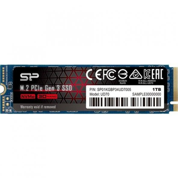 Silicon Power 1 TB UD70 SP01KGBP34UD7005 M.2 PCI-Express 3.0 SSD - 1