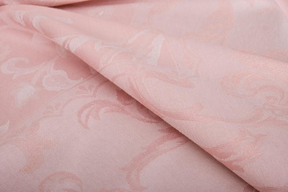Finezza İpek Lüx Jakar Polycotton Kumaş Pudra Masa Örtüsü 160x220 cm - 1073 - 5