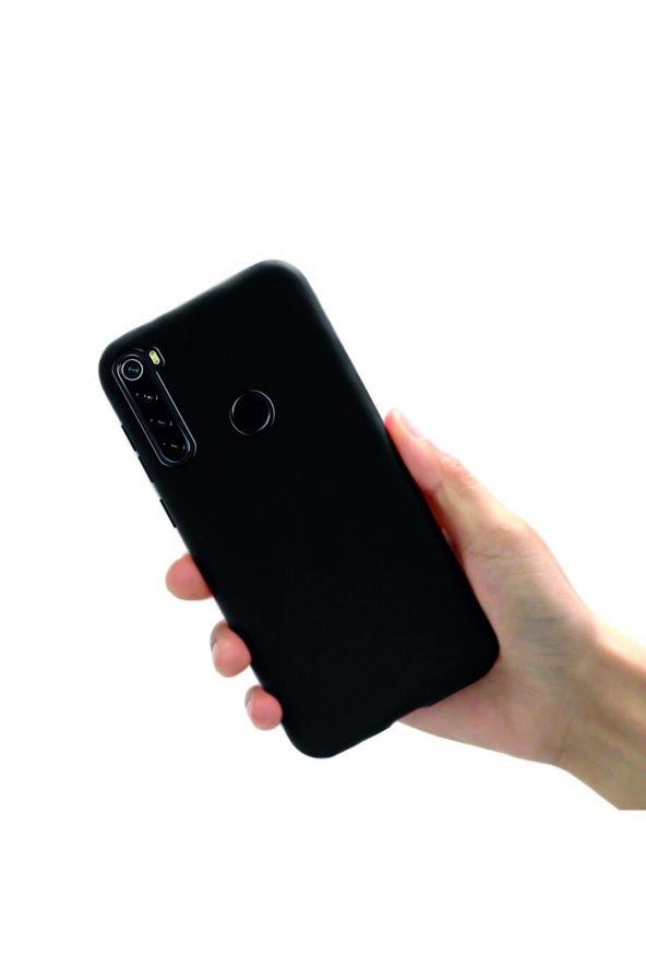 Xiaomi Redmi Note 8 Siyah Silikon Rubber Kılıf Arka Kapak