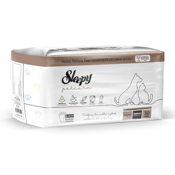 Sleepy Petcare Pet Bakım Örtüsü 60x90 cm 30 Adet - 3