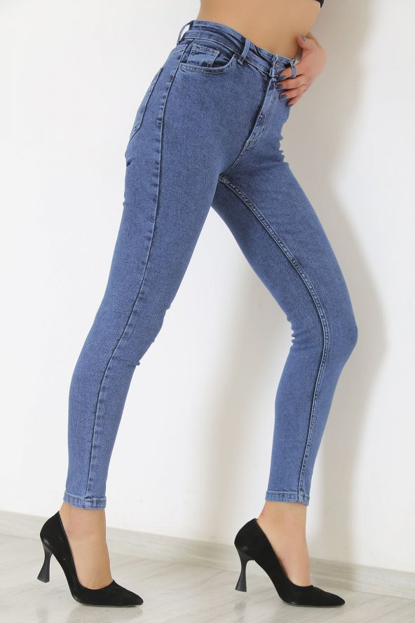 Dar Paça Kot Pantolon Mavi1 - 9043.1361. - 3