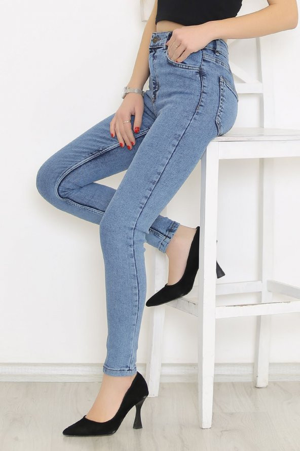 Dar Paça Kot Pantolon Mavi - 9043.1361. - 3