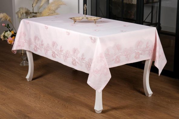 Finezza Müge Lüx Jakar Kumaş Pudra Masa Örtüsü  Dikdörtgen 160x220 cm - 1082