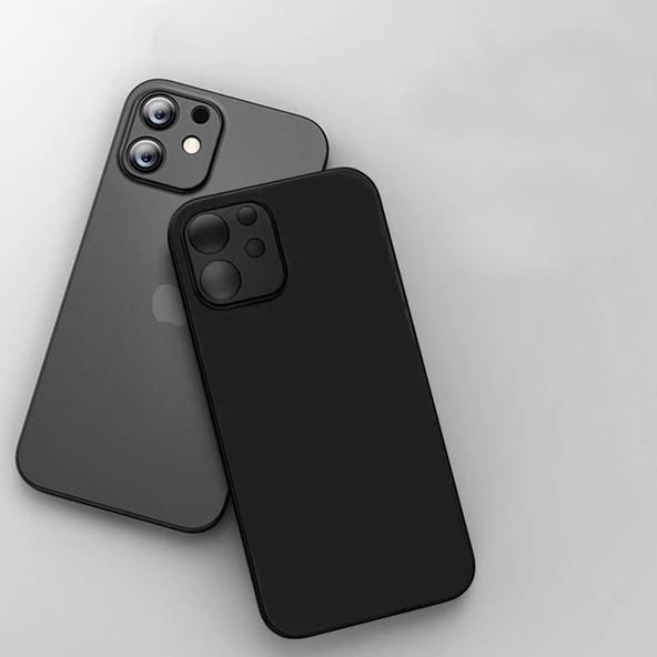 İphone 13 Pro 0,2 mm Buzlu Ultra ince Yumuşak Silikon Kamera Korumalı Slim Kılıf - Resim 10