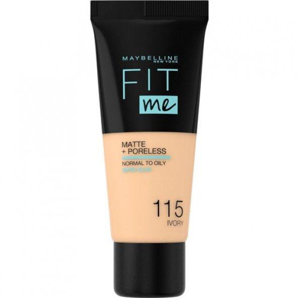 Maybelline  Fit Me Matte+Poreless Fondöten - 115 Ivory - Resim 2