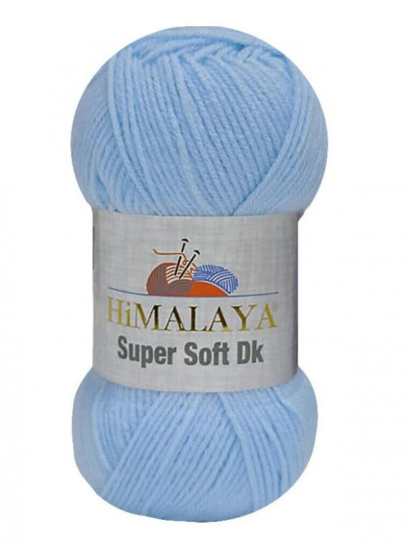 Himalaya Süper Soft Dk El Örgü İpi 5 ADET 80722 Mavi Akrilik İplik