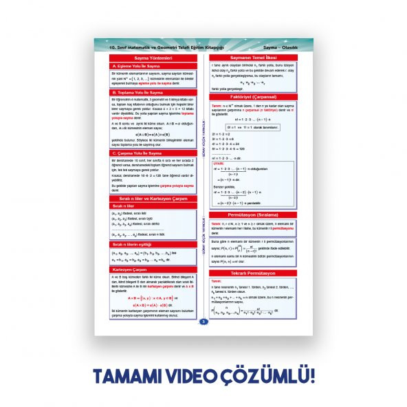 Gür Yayınları 9-10-11.SINIF SÜPER TEKRAR SETİ - MATEMATİK&GEOMETRİ - 2