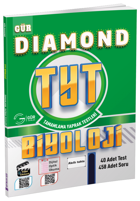 Gür Yayınları DIAMOND TYT Biyoloji Tamamlama Yaprak Testleri