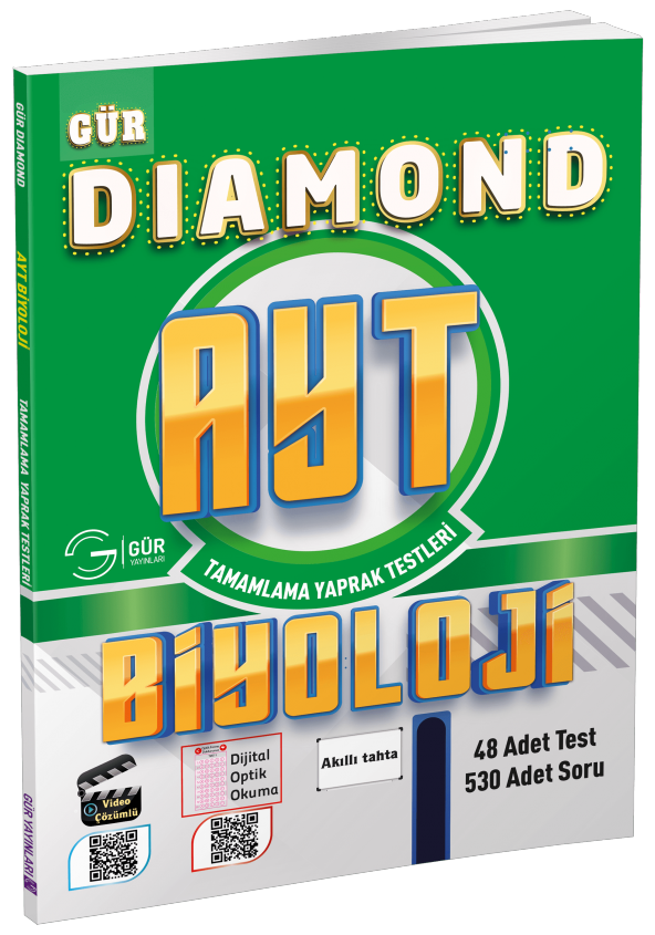 Gür Yayınları DIAMOND AYT Biyoloji Tamamlama Yaprak Testleri