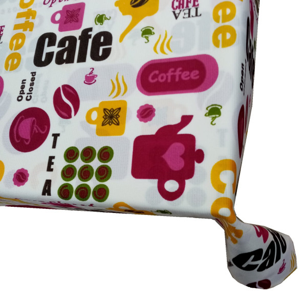 Hayat Home 120X160 Cafe desen Fuşya Polyester Dertsiz Masa Örtüsü