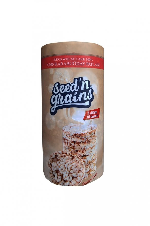 Seedn Grains Glutensiz Karabuğday Patlağı 125 gr